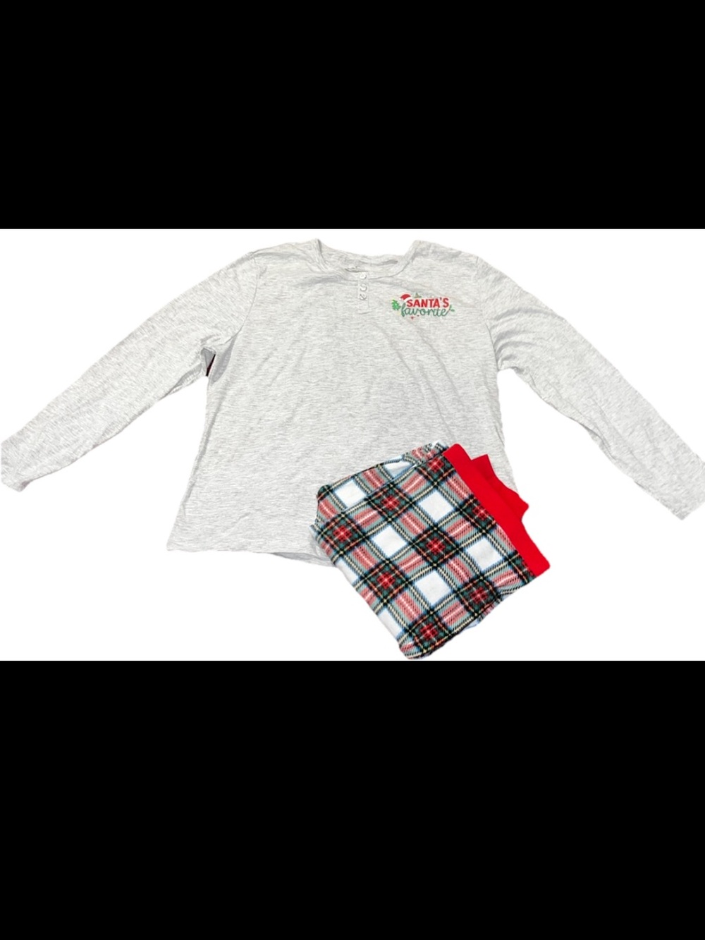 Brand New Are You Santa’s Favorite?Women’s Christmas pajamas set Size XL.
